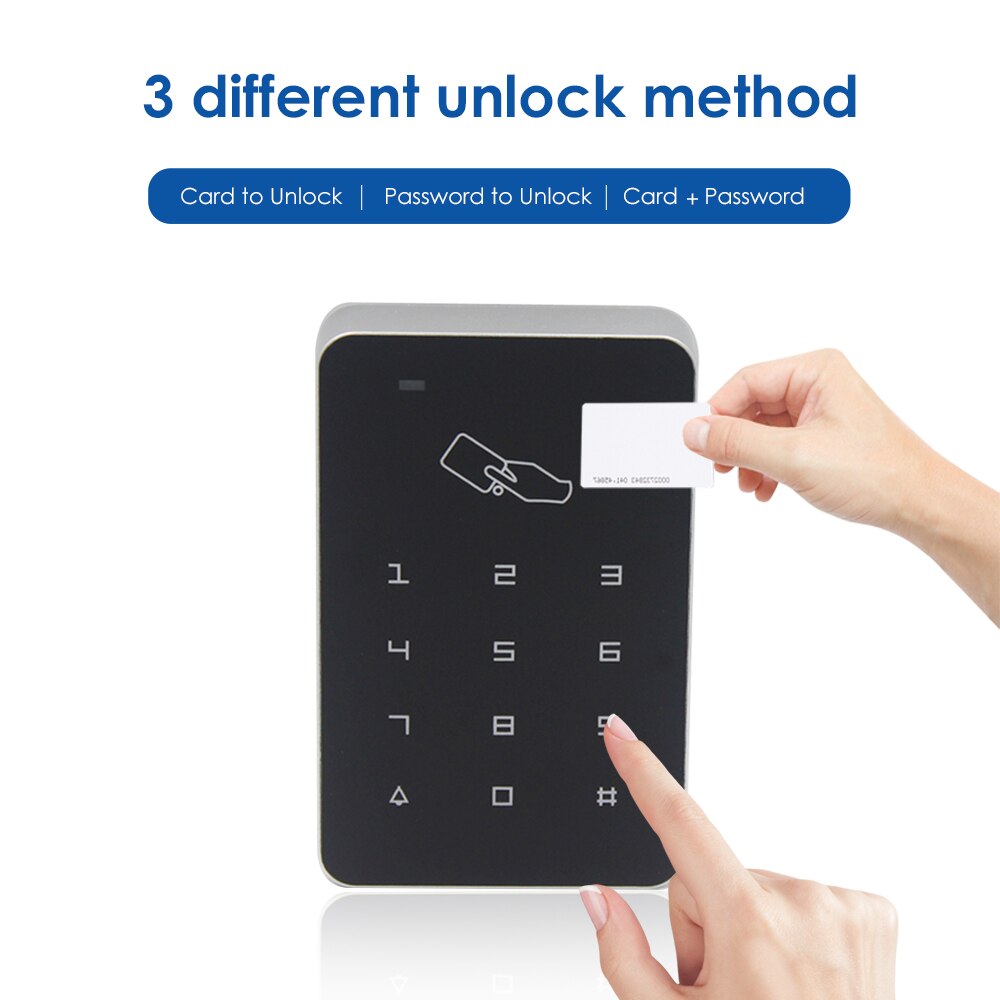125khz RFID Digital Keypad Access Control System Door Lock Controller RFID card reader w/ 10pcs TK4100 key