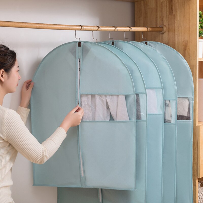 Sacs de rangement pour vêtements, housse de costume pour hommes, sac de rangement pour vêtements, protection suspendue contre la poussière de vêtement, étui de voyage avec fermeture éclair