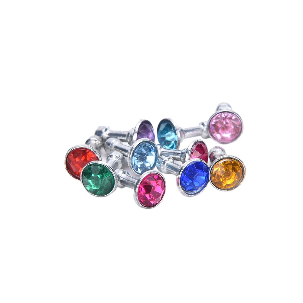 10Stck Universal- 3,5mm praktisch Kopfhörer Stecker Für iPhone 6 5 5s Samsung HTC Sony Kopfhörer Jack Stopper bling Diamant Staub Stecker