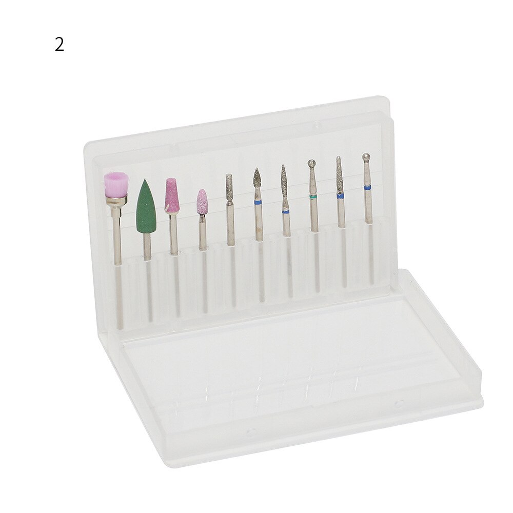 Nail art verktøy tilbehør fresebor manikyr pleie polish fil bits sett nyttige verktøy fjern cuticle cleaner multifunksjonell: 01