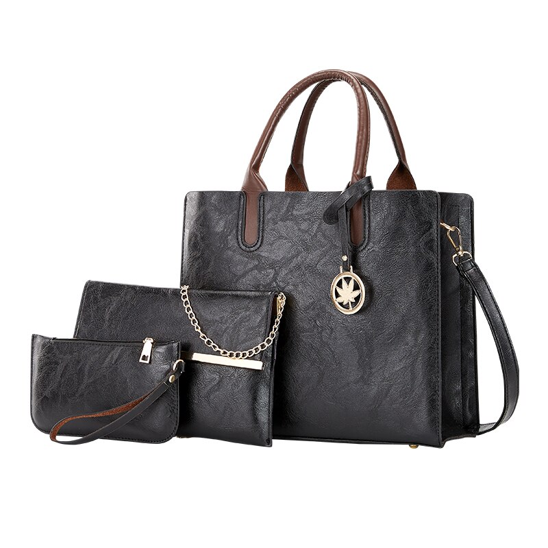 Elegant PU Leather Shoulder Bag with Adjustable Strap