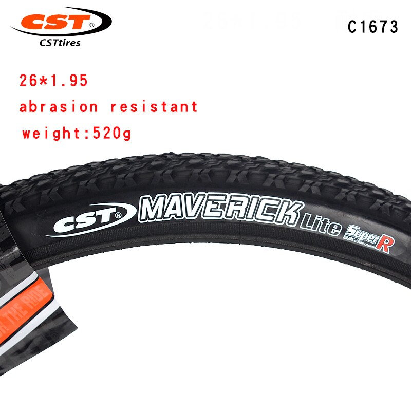 CST-neumáticos para bicicleta de montaña c1673, llanta exterior a prueba de puñaladas, resistente al desgaste, 26, 27,5 pulgadas, 1,9, 1,95, Qingfeng Xia: 26X1.95antiwear