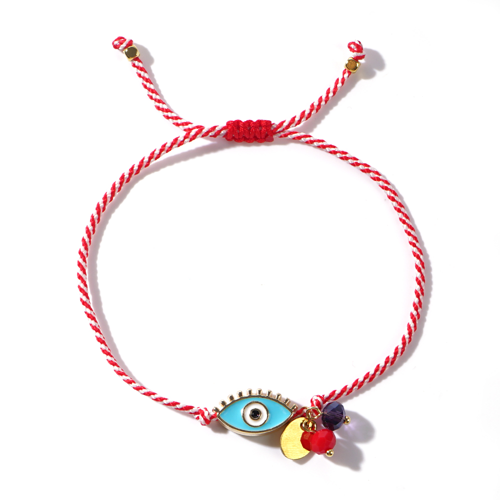 gehen2boho 2024 Martis Schmuck Legierung Böse Augen Kristall Perlen Kette Griechischen März Armbinde Für Frauen Zarte Neujahrsgeschenke: Ursprünglich Titel