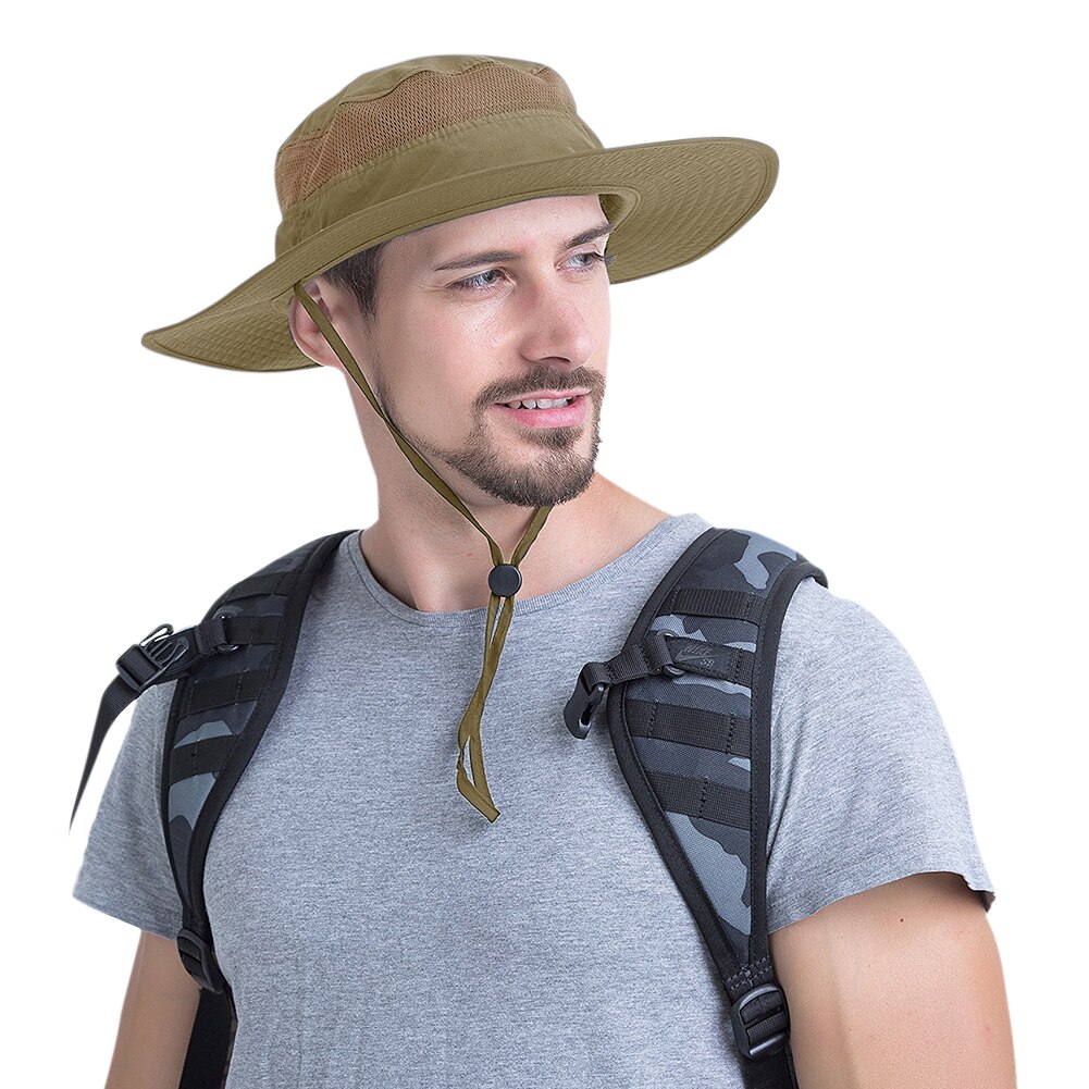 Outdoor Sun Protection Bucket hats for women Men Summer Big Wide Brim Hiking Fishing Travel Fisherman Basin Sun Caps gorras: 6