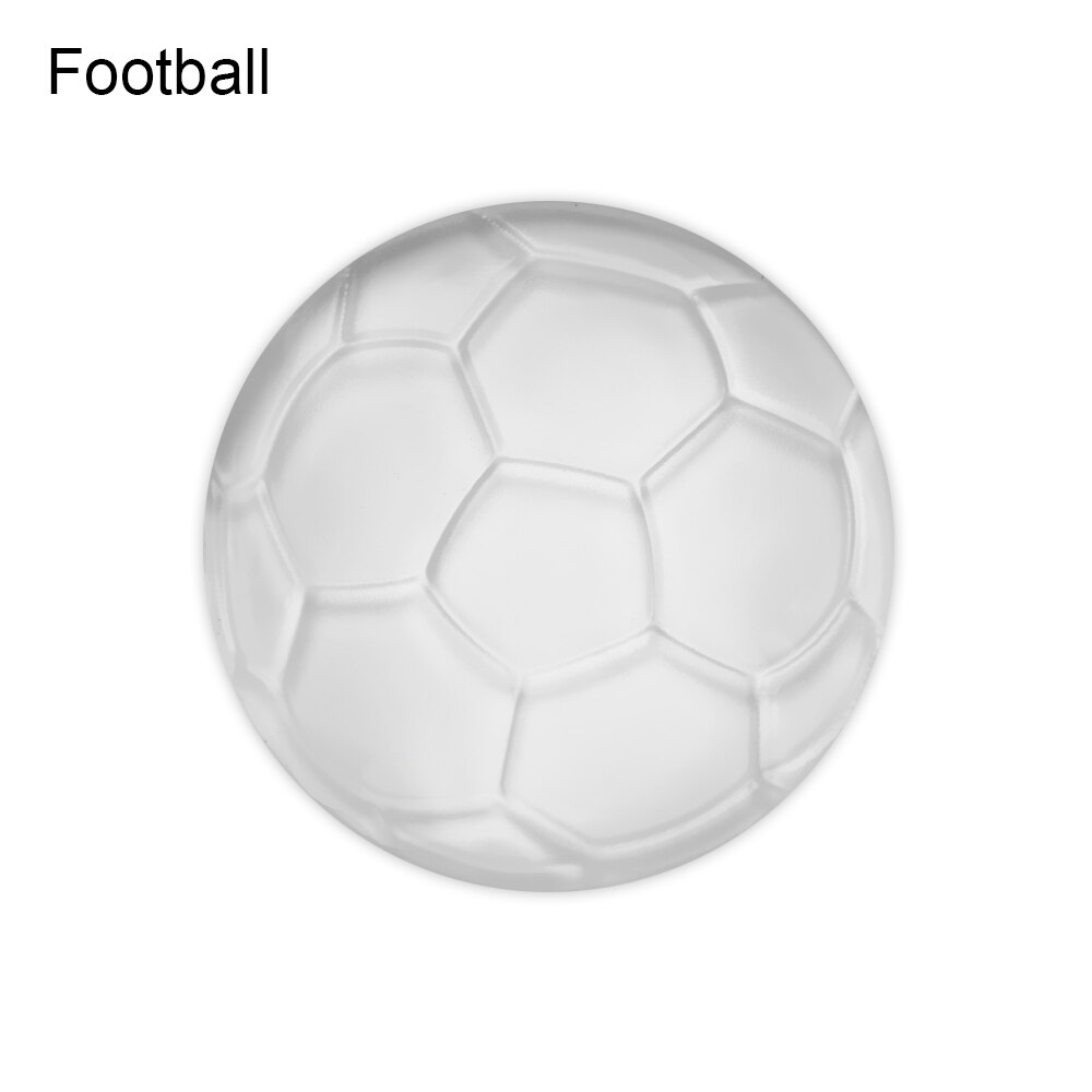 Transparent PU Door Stoppers Wall Protection Safety Shock Absorber Door Handle Bumpers Security Cartoon Waterable Wall Protector: Football