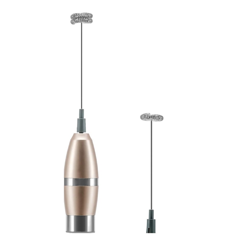 Melkopschuimer handgarde - op batterijen werkende elektrische schuimmaker voor melk, koffie, latte, cappuccino, chocolade, dri