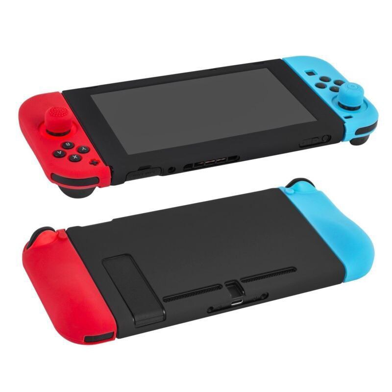 Soft Silicone Protector Skin Cover Case Pouch Holder for Nintendo Switch Console