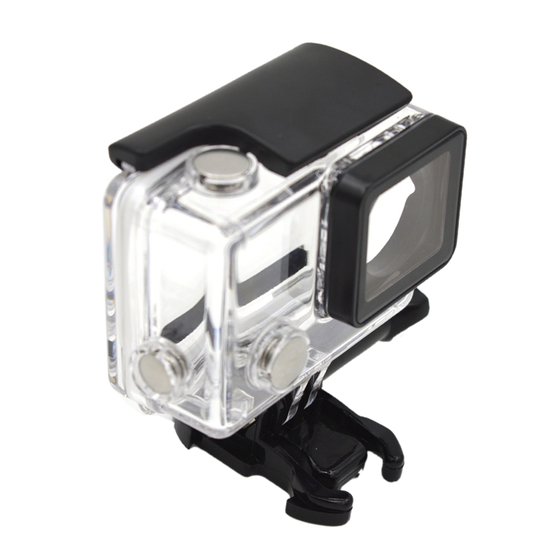 HFES-carcasa impermeable para Gopro Hero 4, Hero3 + Hero 3, caja protectora subacuática, accesorios