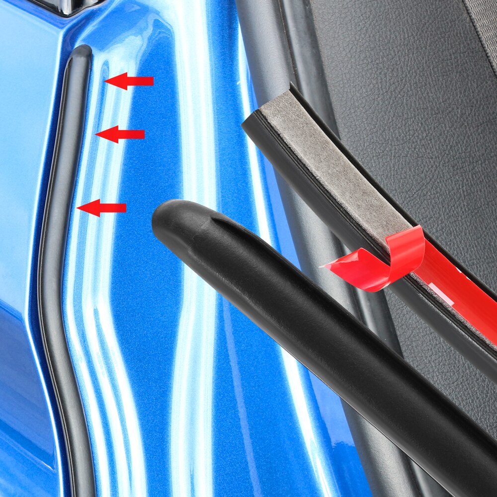 2 Stuks Auto Deur Rubber Afdichting Strip Filler Voor Ford Focus MK2 MK3 St Rs Ecosport Ranger C-Max S-Max Fuga Escape Fiesta
