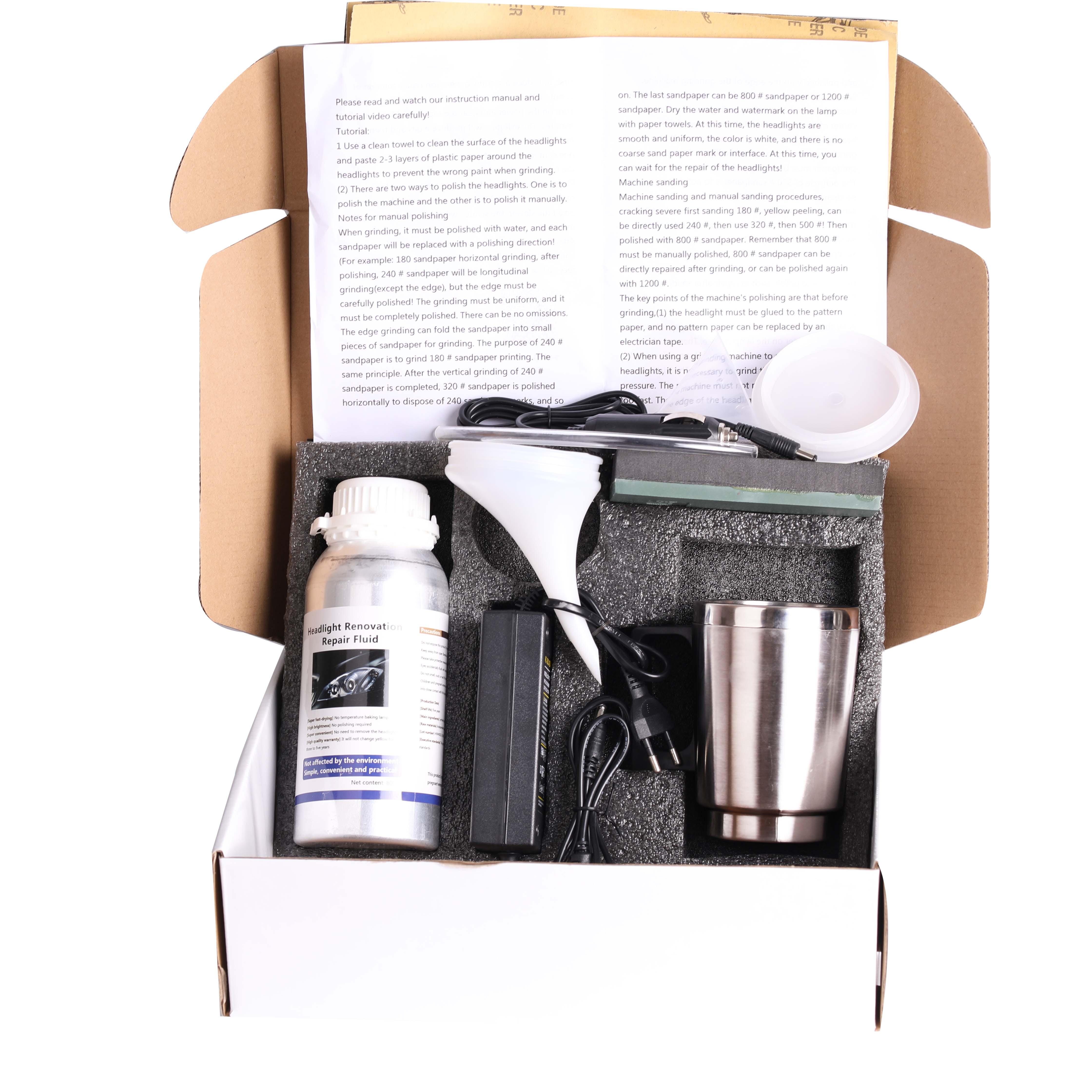 car headlight polishing restoration kit headlight polish for cars headlight Repair cleaning restorer polisher accessories: Without box