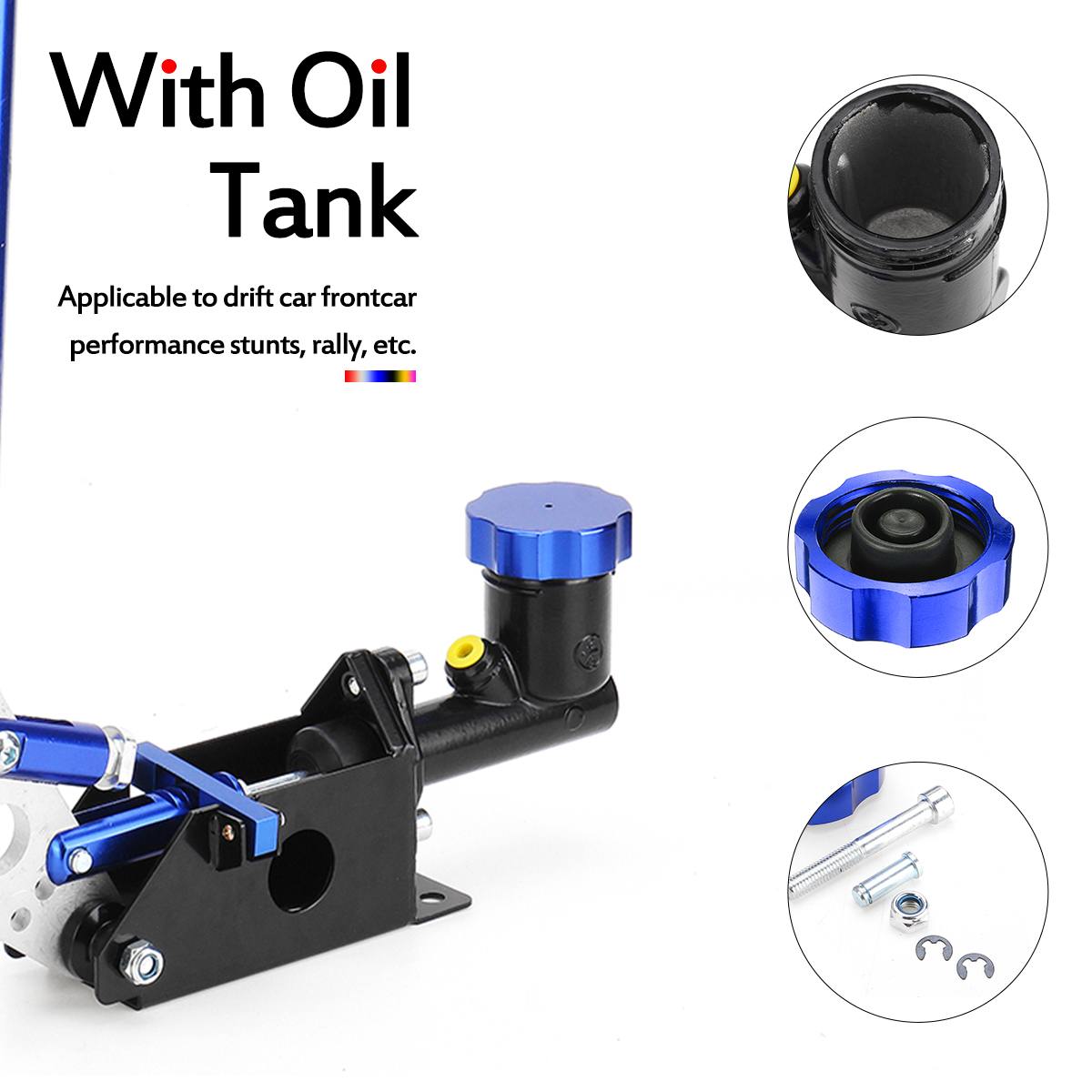 32.4cm Adjustable Hydraulic Handbrake E Brake Racing Handbrake Lever with Oil Tank Hand Brake M8 / M13 Car Brake System