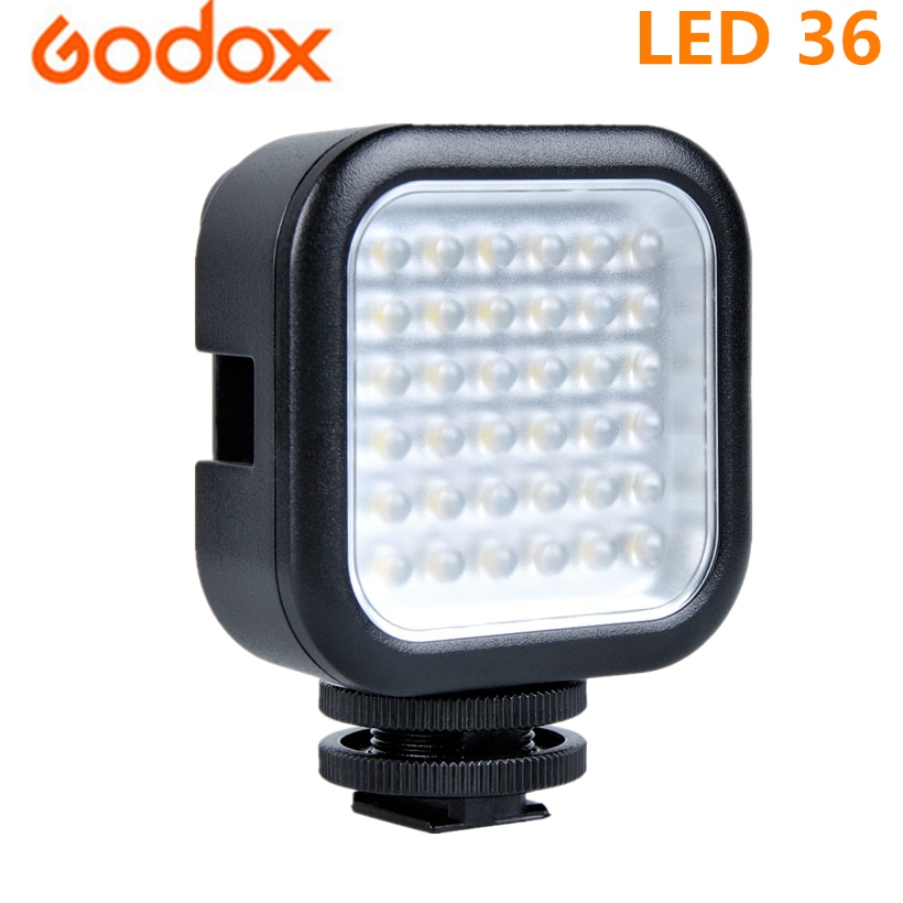 Godox LED-36 Fotografische Verlichting LED Licht Lamp voor Digitale Camera Camcorder DV DSRL Mini DVR 5500-6500K CCT