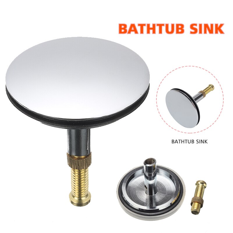 Bouchon de vidange de baignoire 43mm, bouchon de baignoire de remplacement pour la plupart des éviers et baignoires de salle de bain, bouchon de baignoire de