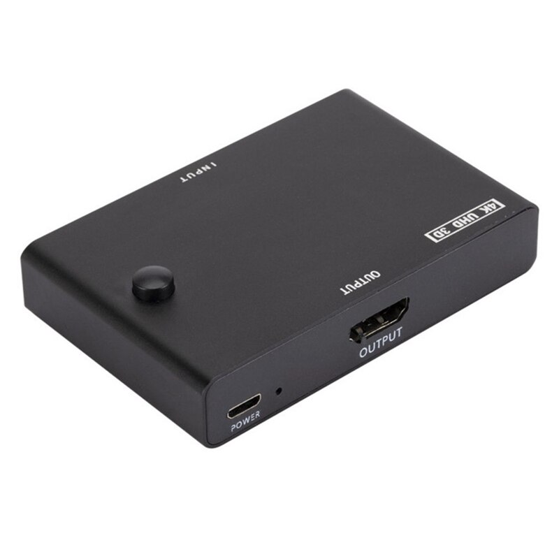HDMI-Compatible Switcher 3 IN 1 OUT HDMI-Compatible 3 in One Out Manual Button