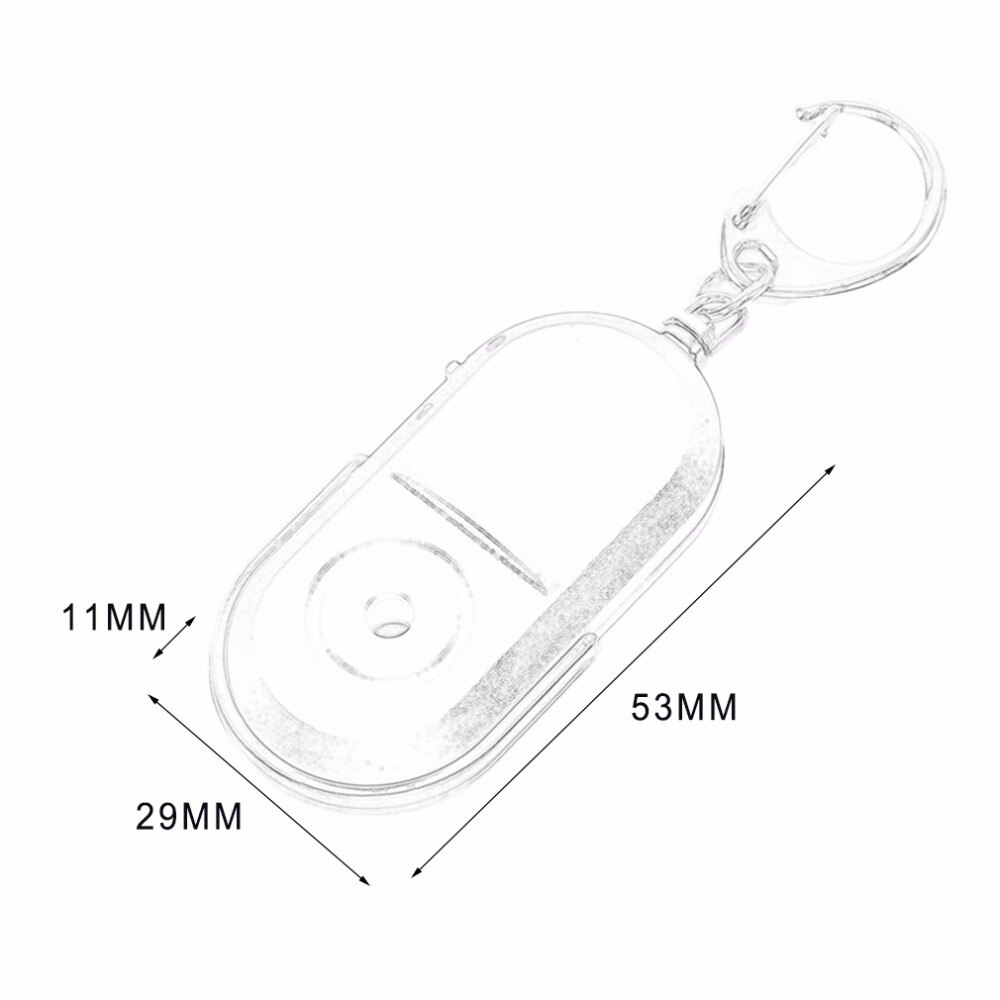 Anti-Lost Alarm Key Finder Locator Keychain Whistle Sound With LED Light Mini Anti Lost Key Finder Sensor