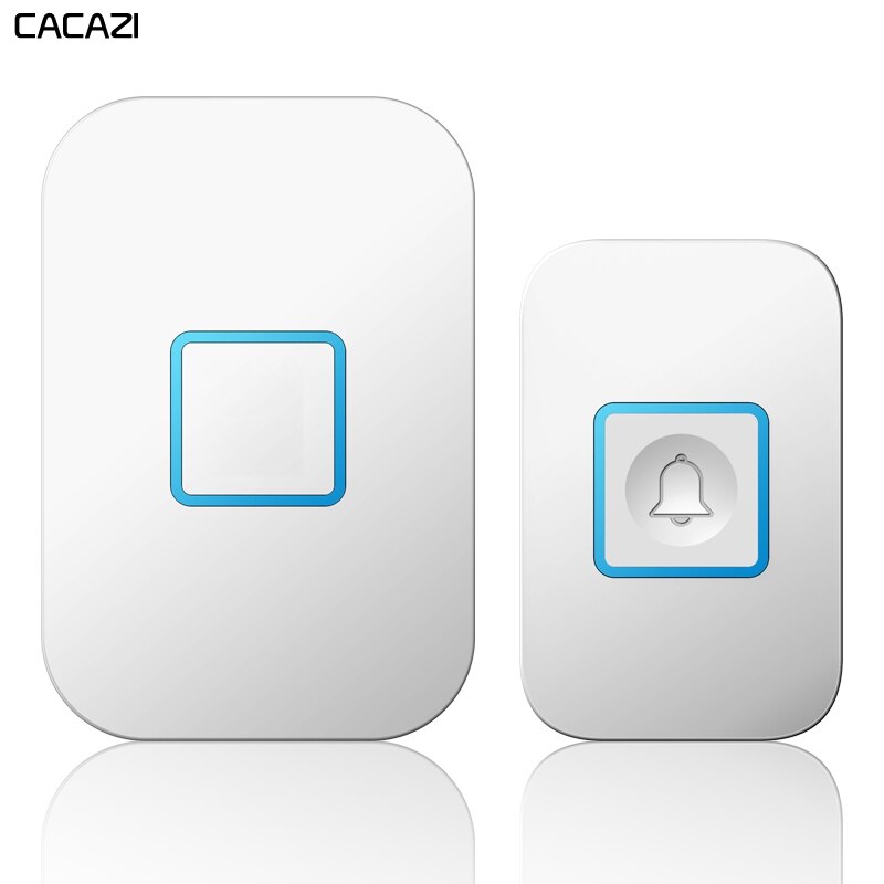 Smart Home Wireless Waterproof Doorbell 300M Remote 1 Button 1 2 Receiver US EU UK Plug Intelligent LED Light Door Bell 60 Chime
