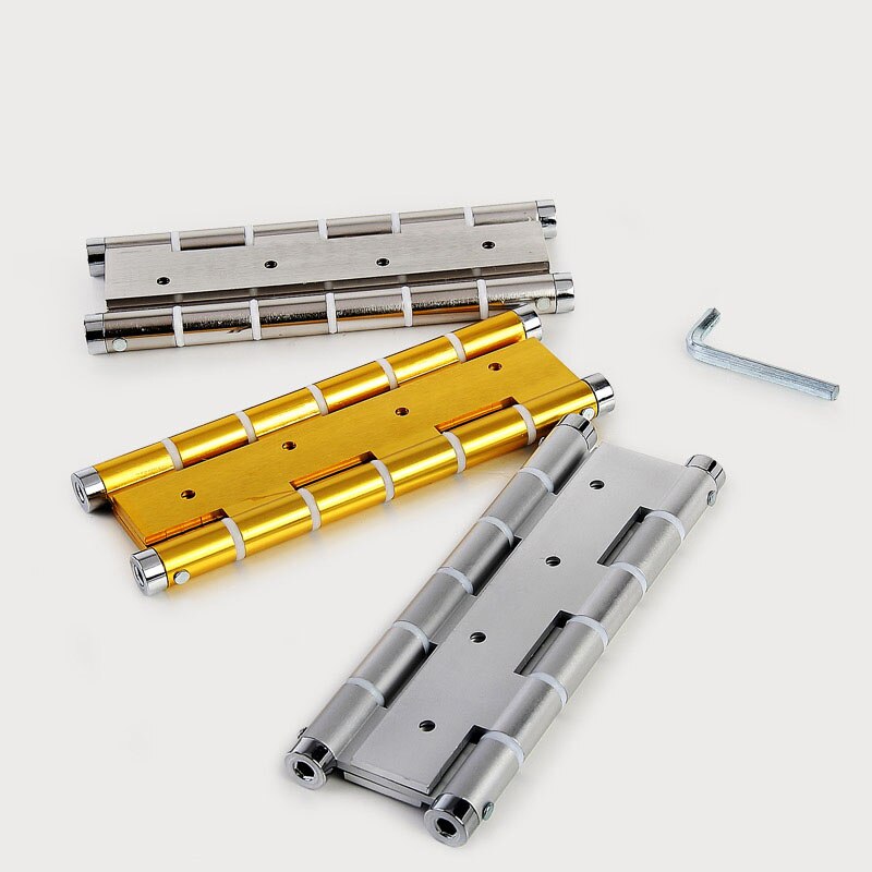 5 "Dubbele-Oping Lente Scharnier Auto Buffer Closeing Goud/Zilver Lager Deur Scharnieren Keuken/Hek/cowboy Deur Hardware Deurdranger