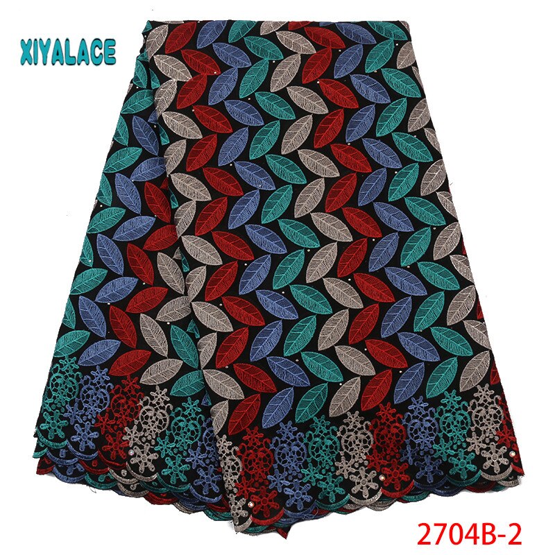 suisse Voile dentelle en suisse jolie 100% coton suisse Voile lacets pour africain couture dentelle YA2704B-2