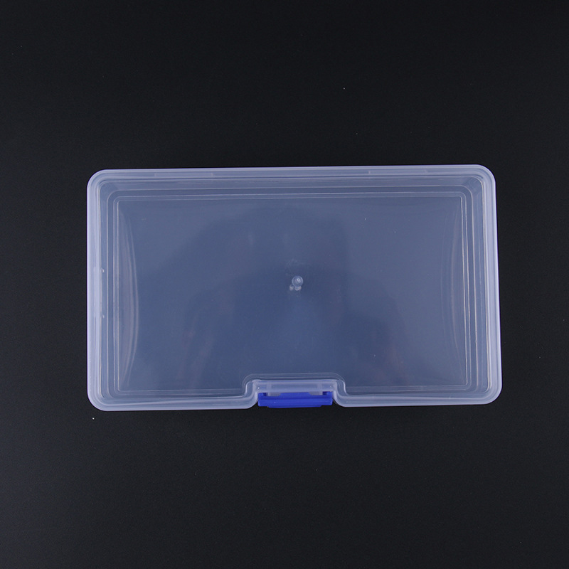 Dustproof Durable Clear Jewelry Storage Case Container Mini Plastic Box Rectangular Box Translucent Box Packing Box Storage Box