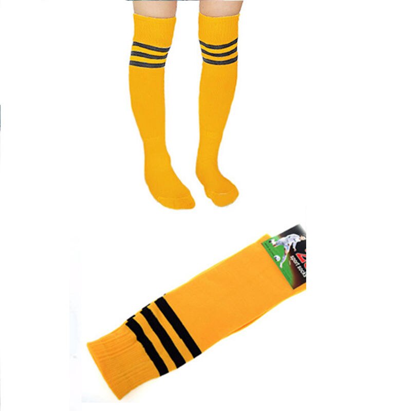 Chaussettes hautes au dessus du genou pour filles et femmes, longues et rayées, Sexy, pom-pom girl,