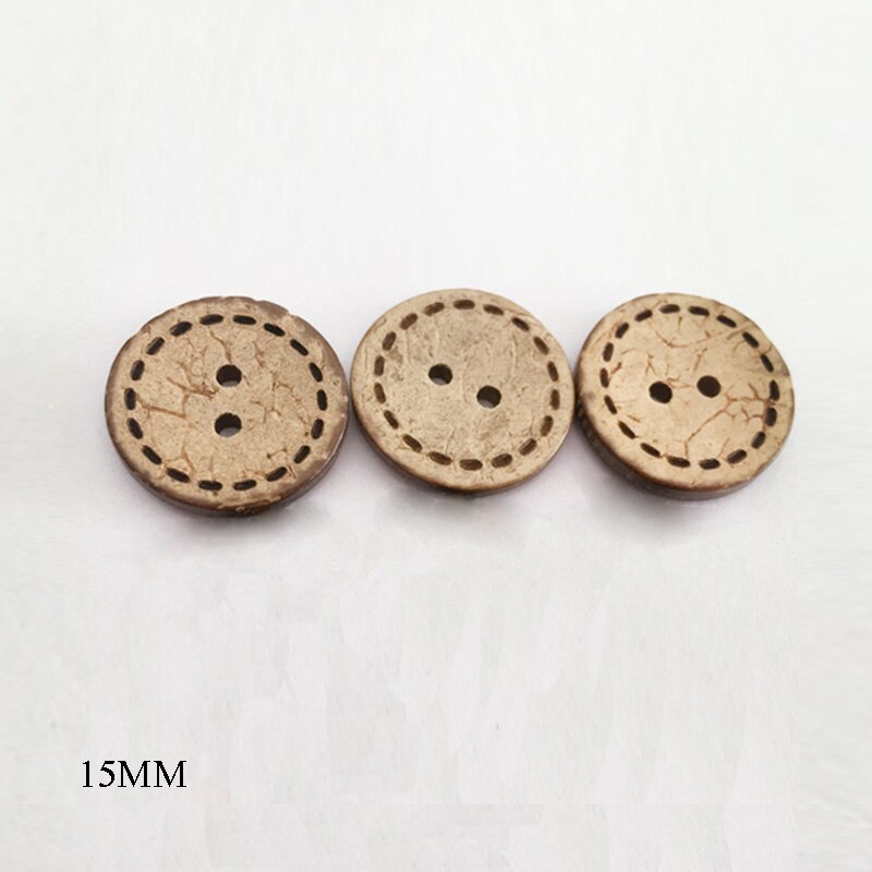50 teile/paket 2 Löcher SchöNe Karikatur Holz Knöpfe freundlicher Kokosnuss Geschmack DIY NäHenne Scrapbooking Kleidung Zubehör: 15mm
