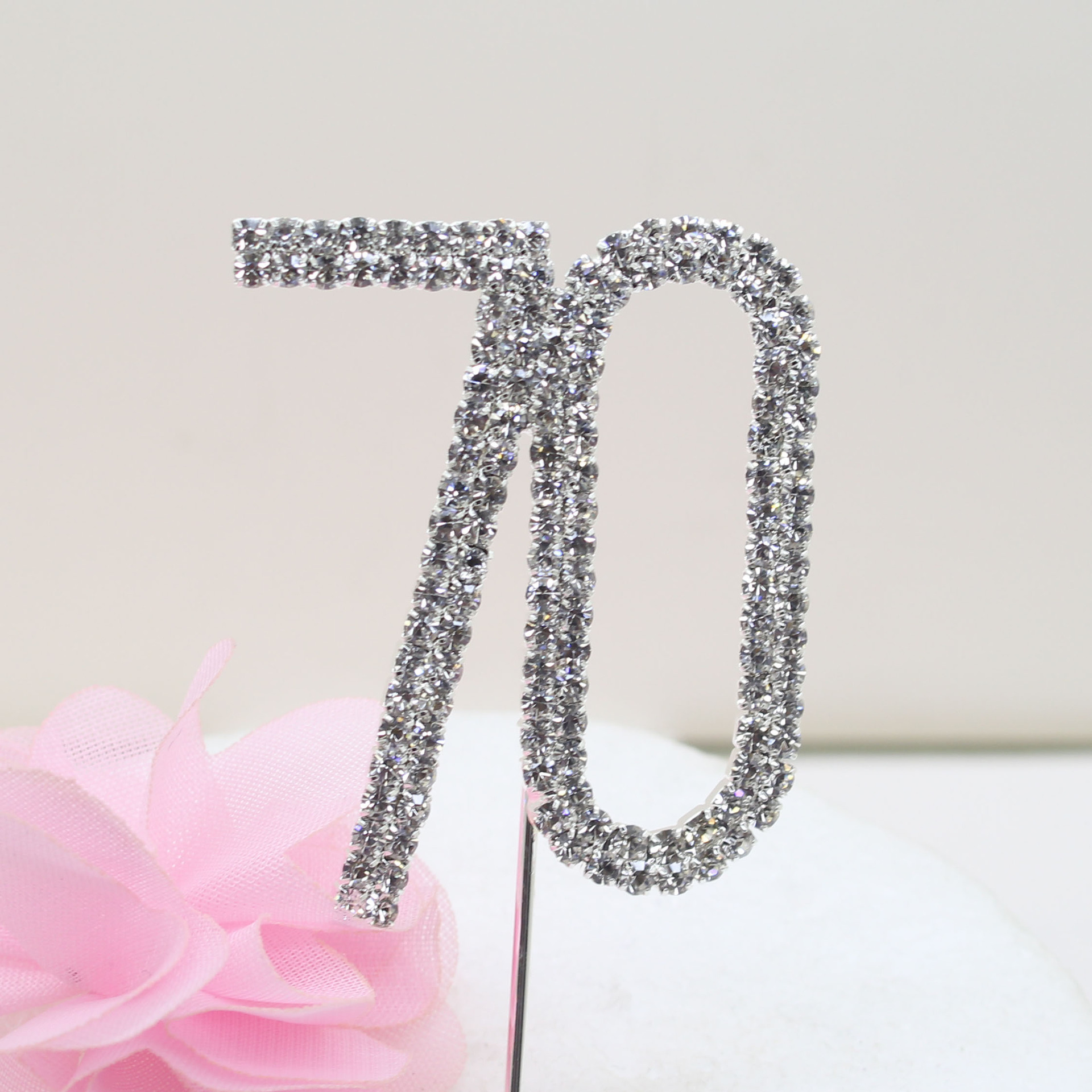 1szt Srebrny błyszczący cylinder na tort Numer 10 18 21 30 40 50 60 70 Diamentowy cylinder na tort na przyjęcie urodzinowe i rocznicowe Dekoracja tortu: Ciemnoszary