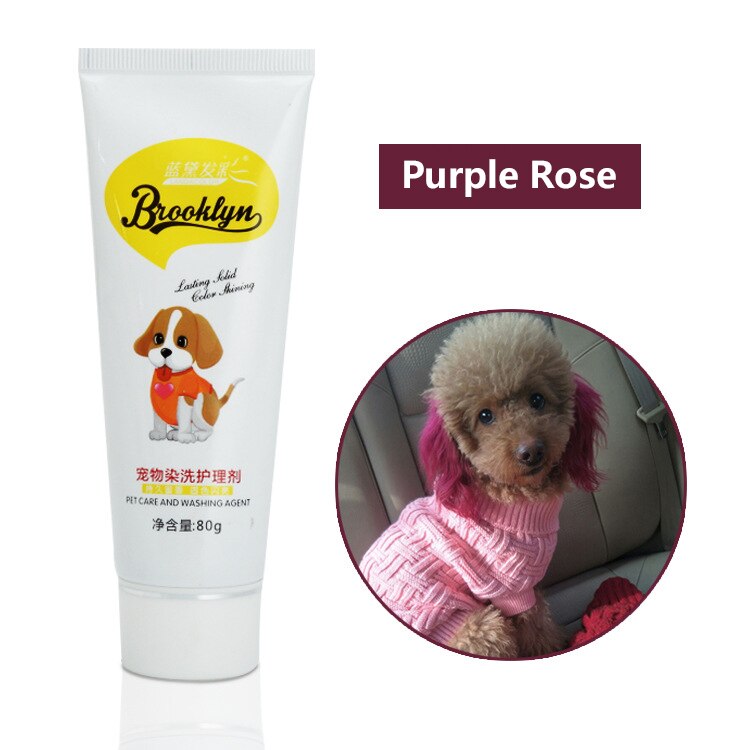 Agent de teinture pour animaux de compagnie chien chat animaux coloration des cheveux colorants teinture Pigment Agent chat de compagnie chien fournitures accessoires de teinture des cheveux: 11