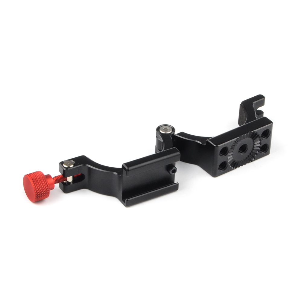 Adapterring-verlängerungsclip mit blitzschuh für zhiyun smooth 4 gimbal gear rosettenhalterung mit mikrofon-/led-licht-/monitor-anschluss