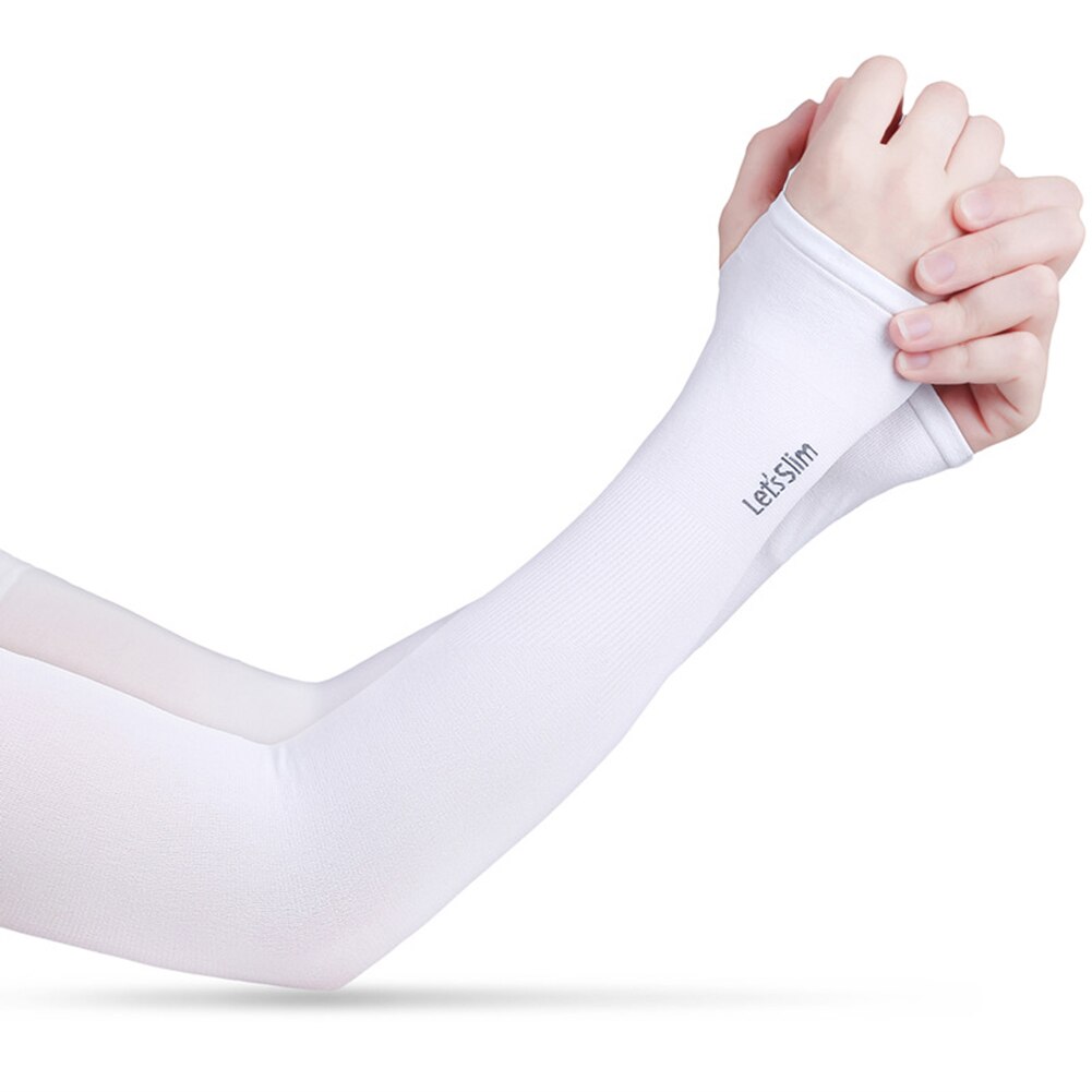 1 Pair Men Women Arm Sleeves Summer Sun UV Protection Ice Cool Cycling Running Fishing Climbing Driving Fitness Arm Cover