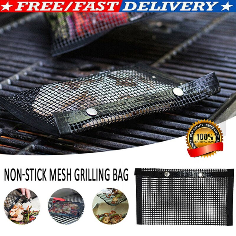 Non-Stick Mesh Grilling Bag Outdoor Picnic Tool Bolsa De Barbacoa Reusable and Easy to Clean Non-Stick BBQ Bake Bag