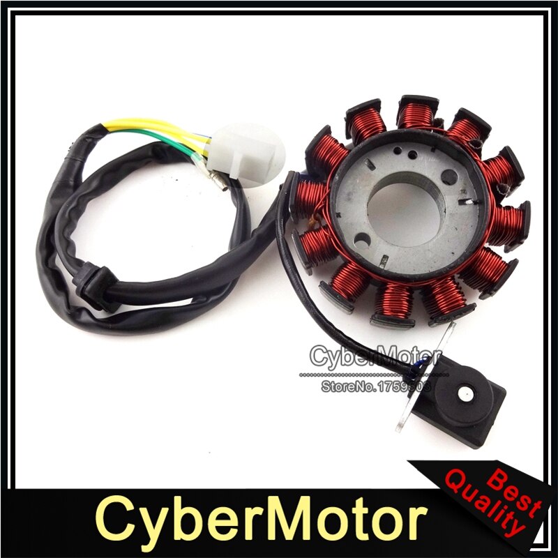 12 bobinas estator Magneto de ignición para GY6 125cc 150cc motor ciclomotor chino Scooter ATV Quad Go Kart
