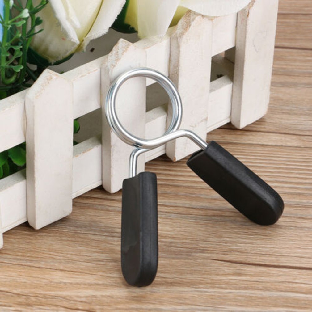 2Pcs 25Mm Barbell Fitness Sluiting Gewicht Barbell Halter Lock Clip Voorjaar Met Handvat Fitness Apparatuur Accessoires