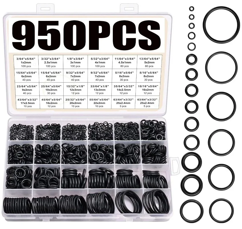 Gummi-O-Ring-Dichtungsscheibe, Sanitärdichtung, ölbeständiger O-Ring, Auto-Sanitär-Wasserhahn, Wasserreparatur, schwarze Dichtung, O-Ring: Licht Grün
