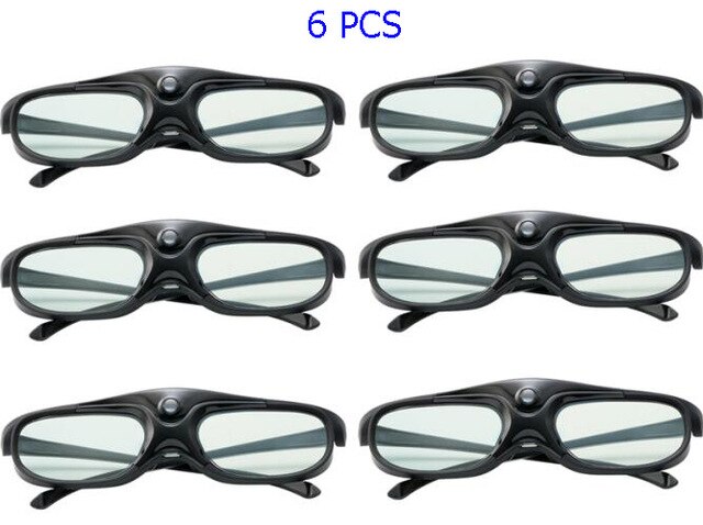 Lentes 3D con obturador activo recargable, compatible con 96/120/144HZ para Xgimi Z3/Z4/Z6/H1/H2 Nuts G1/P2 Acer BenQ y DLP LINK proyector
