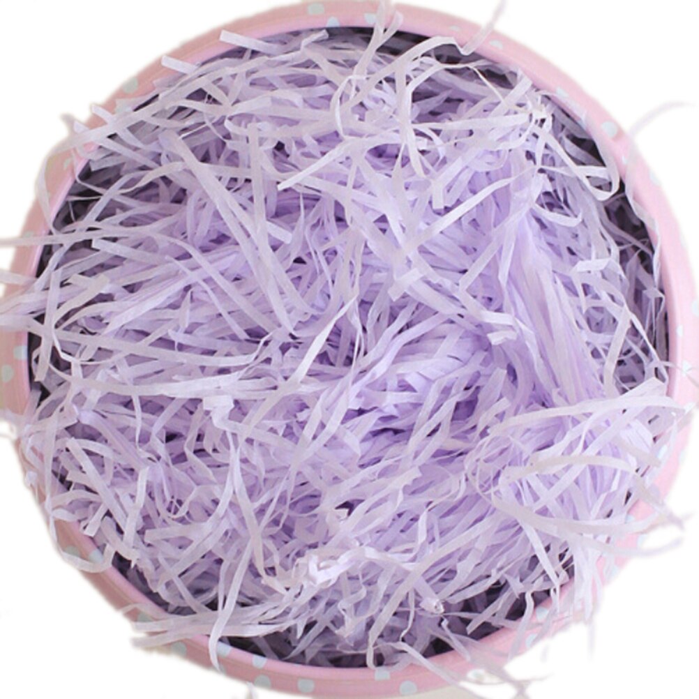 100g/Pack Shredded Tissue Paper For Bags Wedding boxes Hamper Baker Filler Packaging Craft Paper DIY Material: Lilac