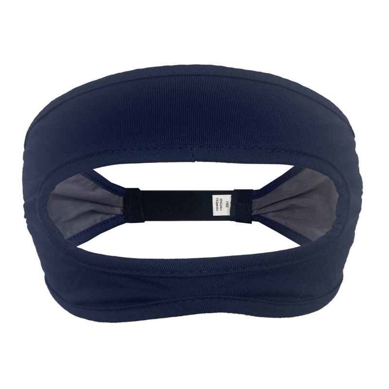 Umweltfreundliche stoff-augenmaske, atmungsaktiver bezug, kompatibel mit oculus quest 2/ , quest 2 und htc vive, elastisches schweißband: Dunkelblau