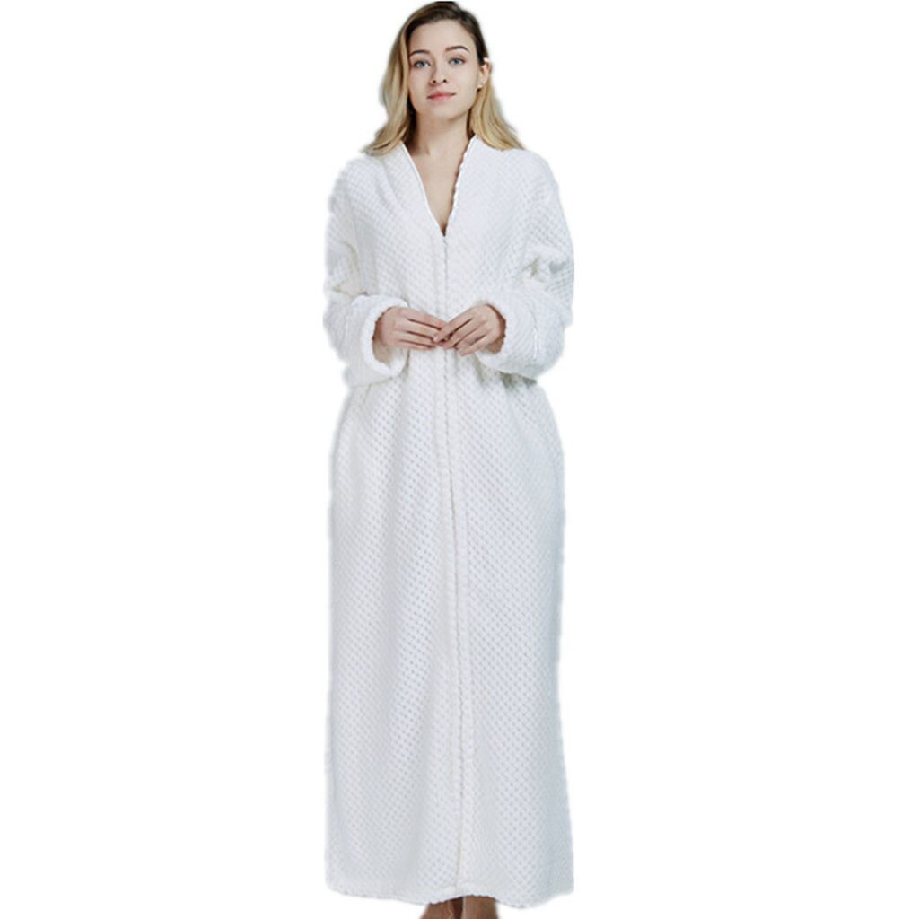 Dressing Gowns For Women,Fleece Ladies Soft Tie Front Dressing Gown Robe Sleepwear Bathrobe Long Marks and Spencer Robe F20: E / L