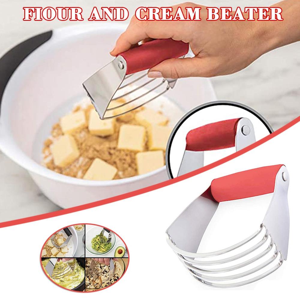Baking Mixer Manual Confection Durable Butter Baking Tool Dough Blender Flour Mixer Stainless Steel Anti Slip Chef Pastry Cutter