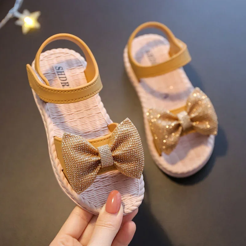 Chaussures d'été pour filles, sandales de plage à l'offre elles souples, polyvalentes, solides, style coréen