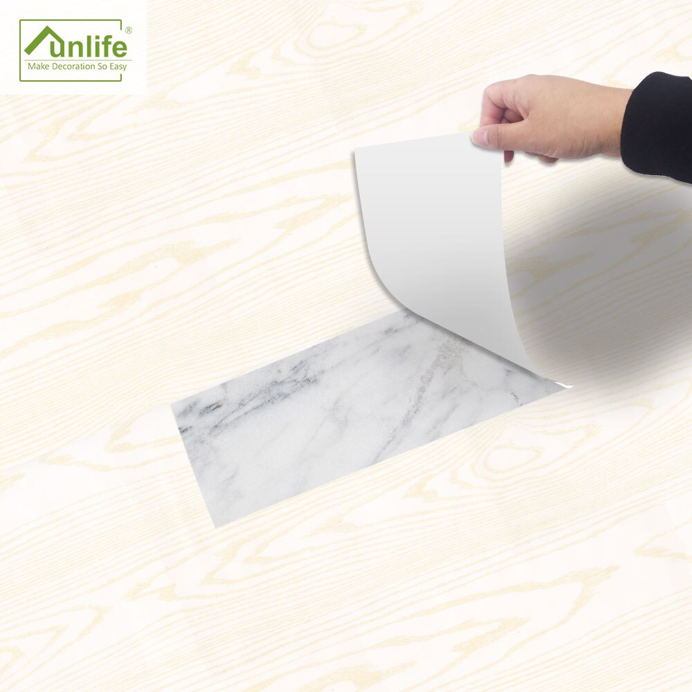 Funlife® 20x300cm Golden Wood Floor Sticker PVC Waterproof Wall Sticker for Bedroom Bathroom Kitchen Furniture Home Decor: 20x300cmx5roll 3sqm