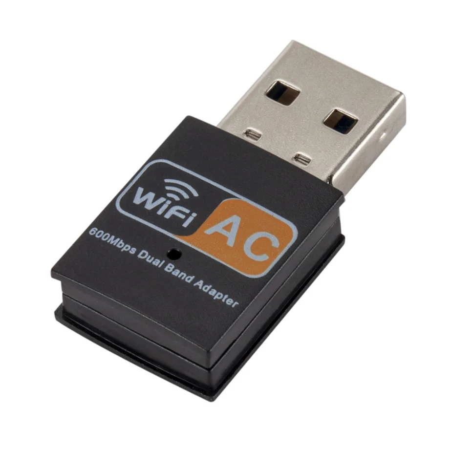 Grwibeou Dual Band 600Mbps USB WIFI Adapter 2.4GHz 5GHz WiFi With Antenna PC Mini Computer Network Card Receiver For PC Laptop: black