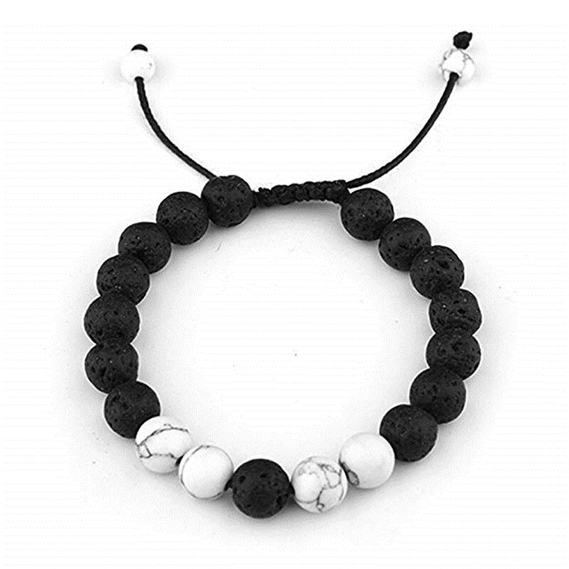 Ätherisches Öl Angst Diffusor Armbinde Einstellbar Lava Felsen Stein Meditation Entspannen Heilung Aromatherapie Für Frauen Mann