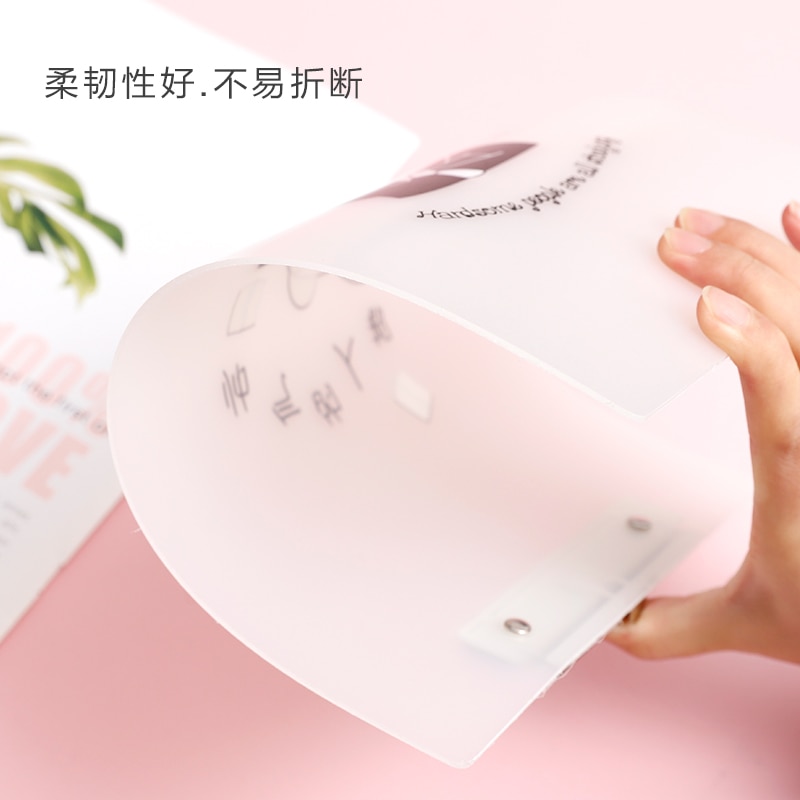 1PCS A4 Transparent Folder Text Board Folder Student Writing Pad Board Book Test Paper Clip Folder Filing Products