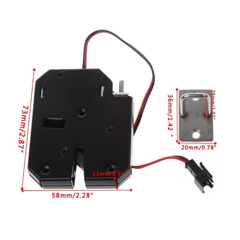 150Kg/330lb Elektrische Magnetisch Slot Deur Toegangscontrole Dc 12V Kast Lade