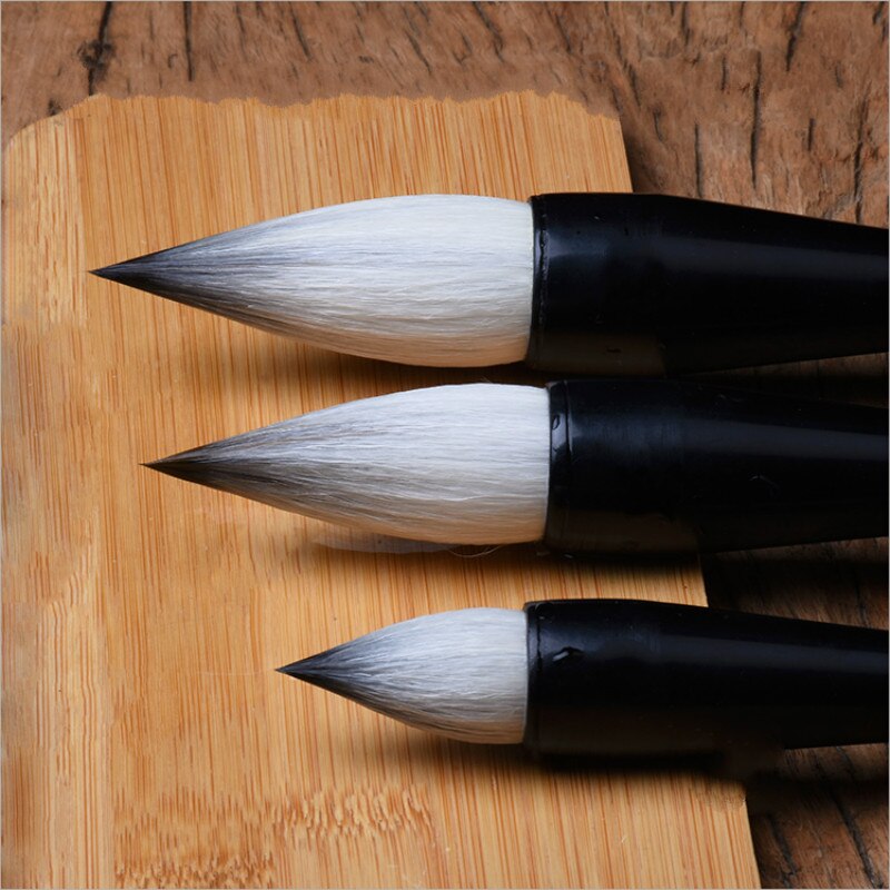 Caligrafia Chinese Brush Pen Set 3pcs Multiple Hair Calligraphy Brush Chinese Landscape Ink Painting Brush Pen Tinta China