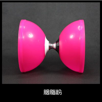 120mm*140mm 246g YOYO 3 Bearing Diabolo Set Metal Head Sticks Grade Chinese Kong Zhu: Pink