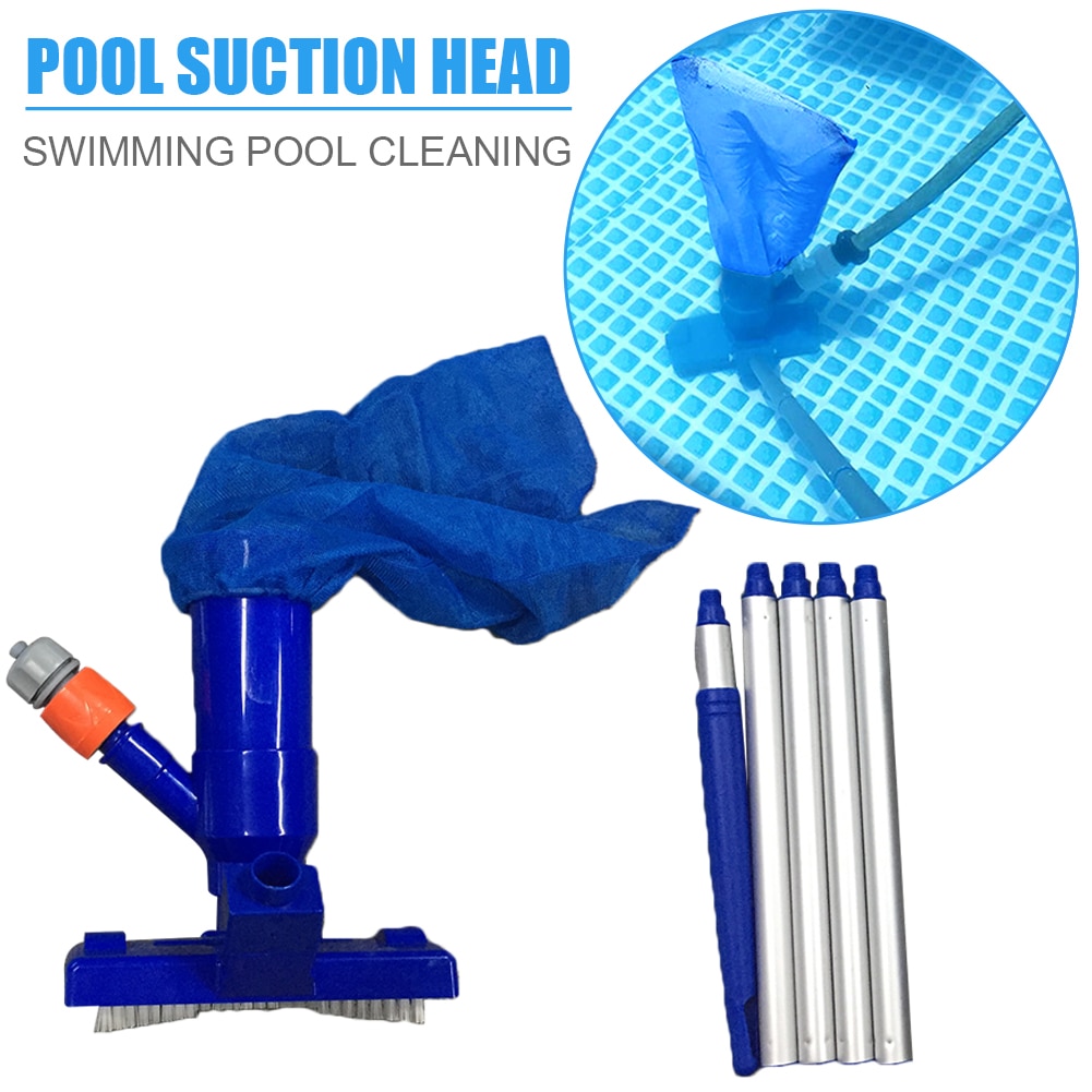 Swimming Pool Vacuum Cleaner EU/US Plug Suction Head Pond Fountain SPA Cleaner Brush with handle Cleaning Disinfect Tools