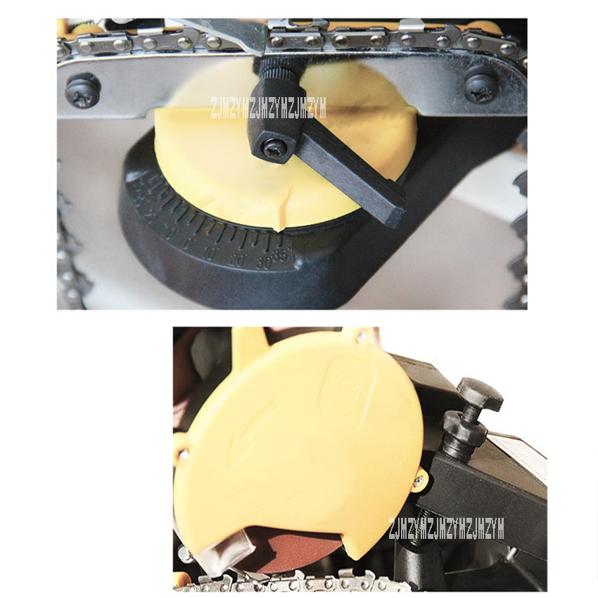 ZF-ES002 Bar Mounted Electric Chainsaw Sharpener Power-Off Protection Switch Bench Chainsaw Grinder Working Wood Power Tools
