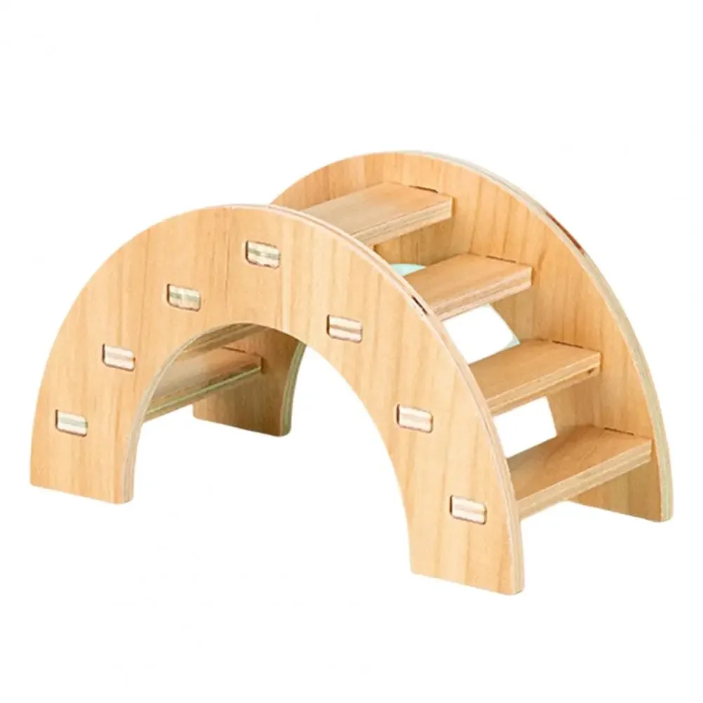 Giocattoli per criceti per animali domestici Ponte in legno Altalena altalena Giocattoli per piccoli animali Attività Giocattolo per arrampicata Accessorio per gabbia per criceti fai-da-te: Arancia