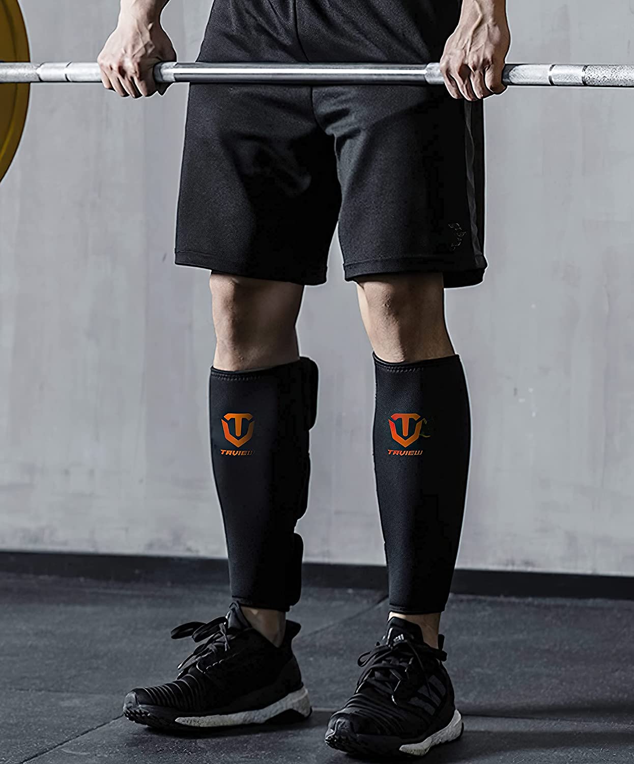 Espinilleras de levantamiento de pesas para gimnasio, equipo de Fitness, cuerda para escalar, Crossfit, protección de fútbol
